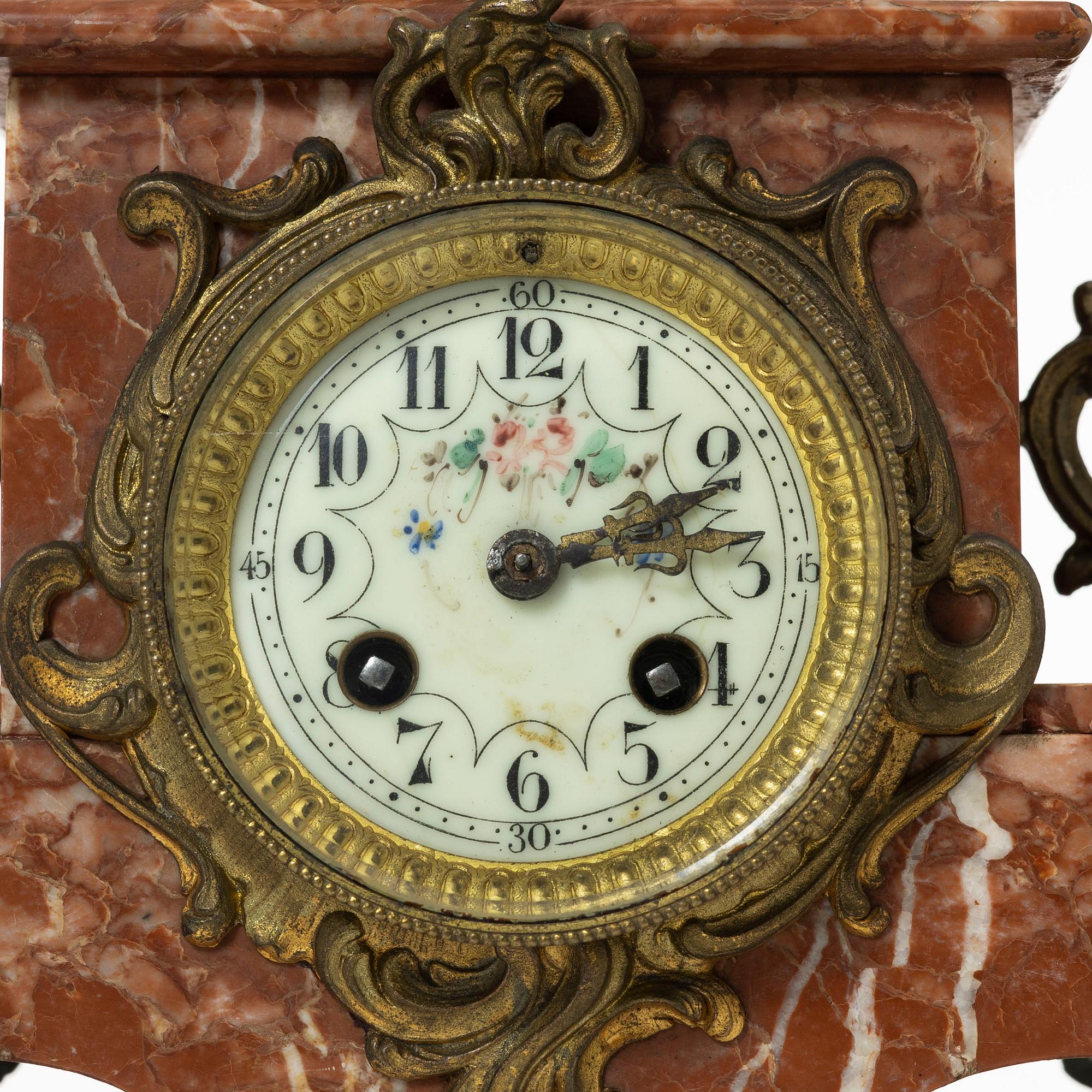 A mantle clock, France, circa 1900.