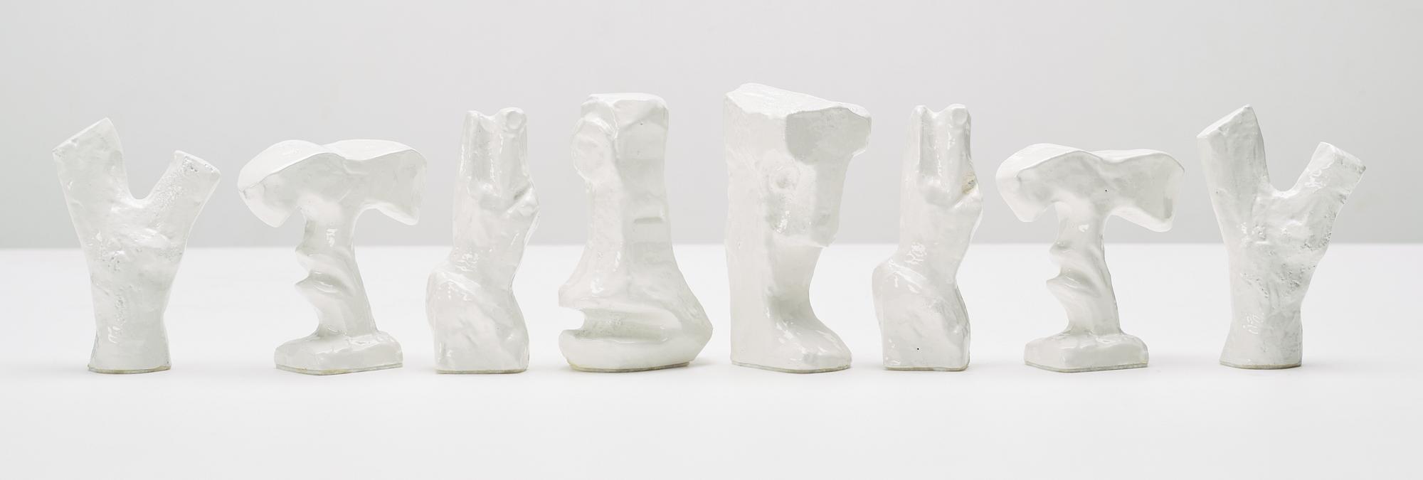 Bengt Lindström, chess game with chess pieces, executed around 1994-95.