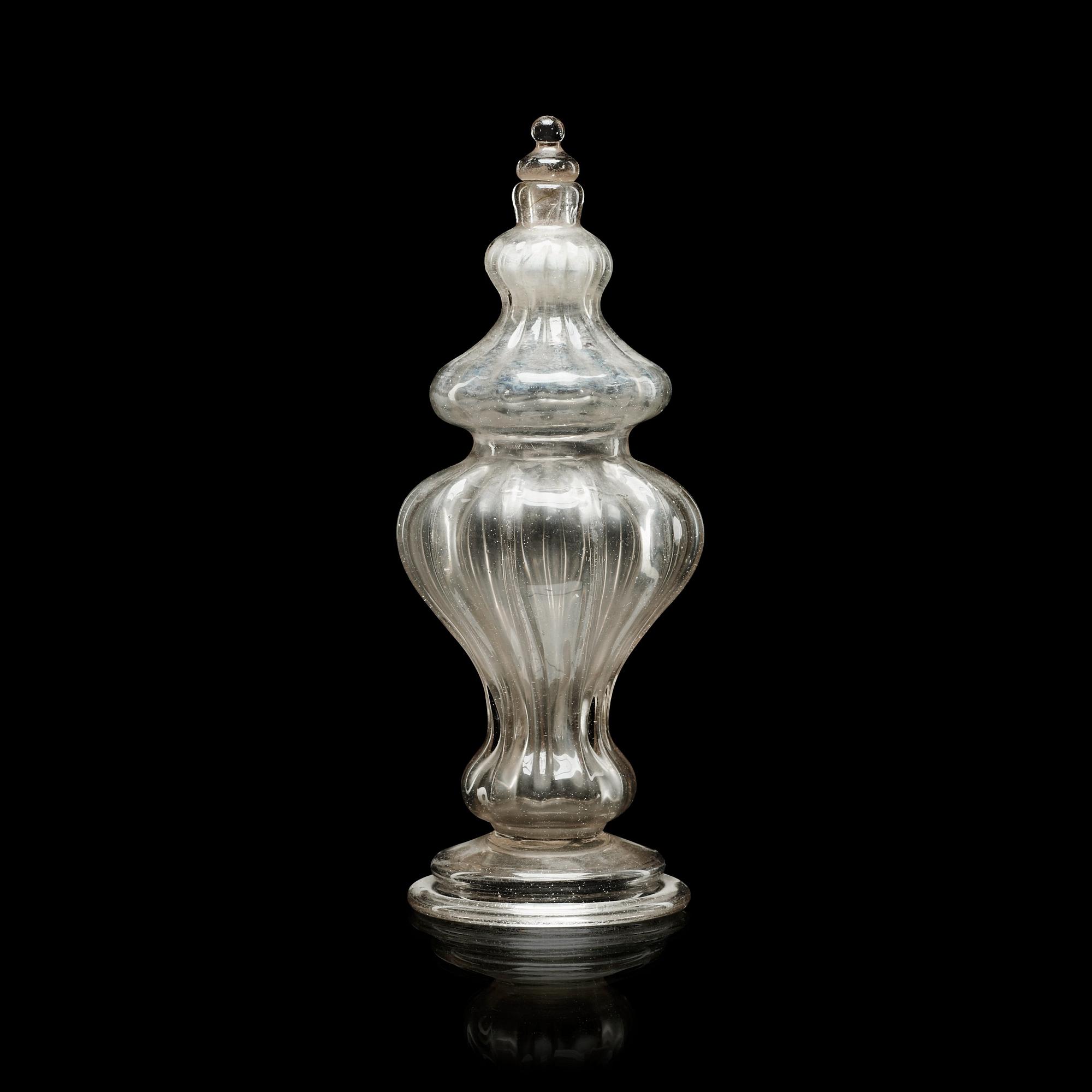 A Swedish Rococo oil canister, 18th Century.