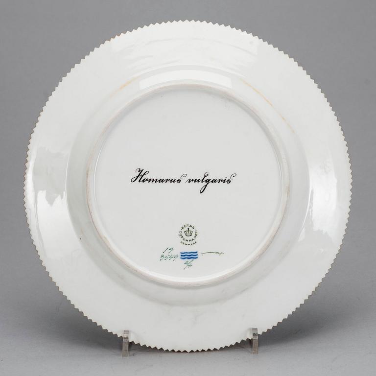 A DISH, porcelain "Flora Danica", Royal Copenhagen 1962.