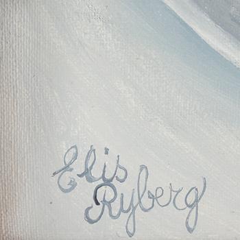 ELIS RYBERG, olja på duk. Sign.