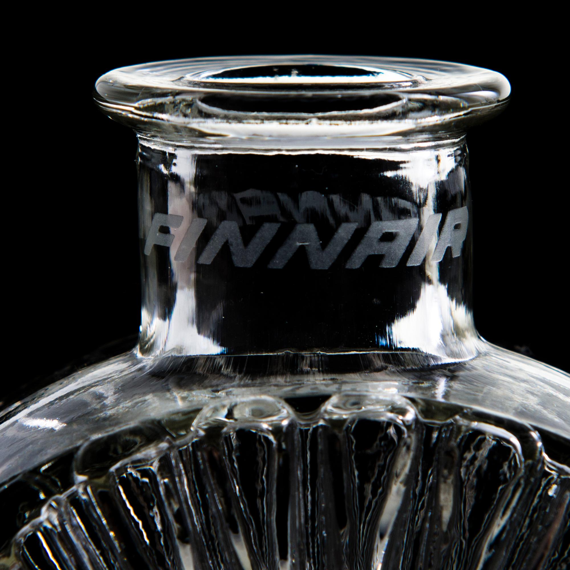 HELENA TYNELL, Six 'Sun bottles' for Riihimäen Lasi Oy. In production 1964-1974.