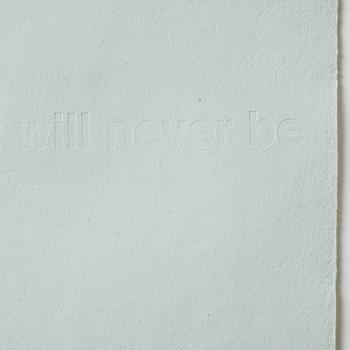 LUKE STETTNER, Triptyche, signed and dated 2009 on verso. Hand-made paper, med tryck.