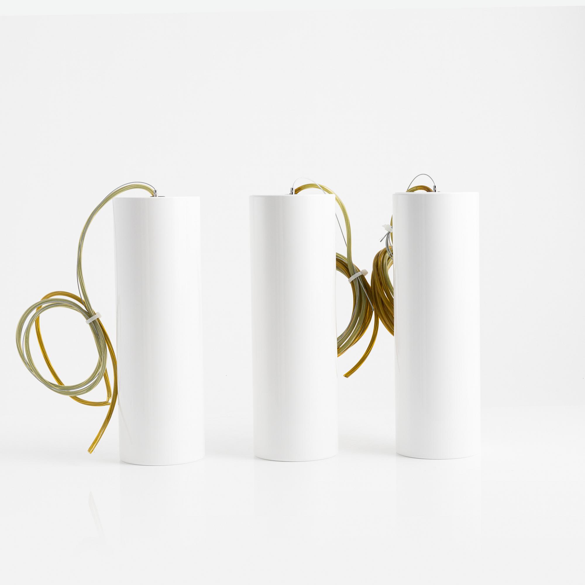 Taklampor, 3st, "Kap Suspension White", Flos Architectural, Italien.