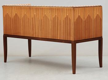 An Eliel Saarinen 8 pieces 'Cranbrook' set of furniture, probably by Adelta, Finland.