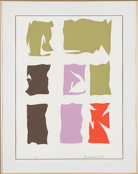 Pauli Vuorisalo, serigrafi, signerad och daterad -88, numrerad 50/75 II.