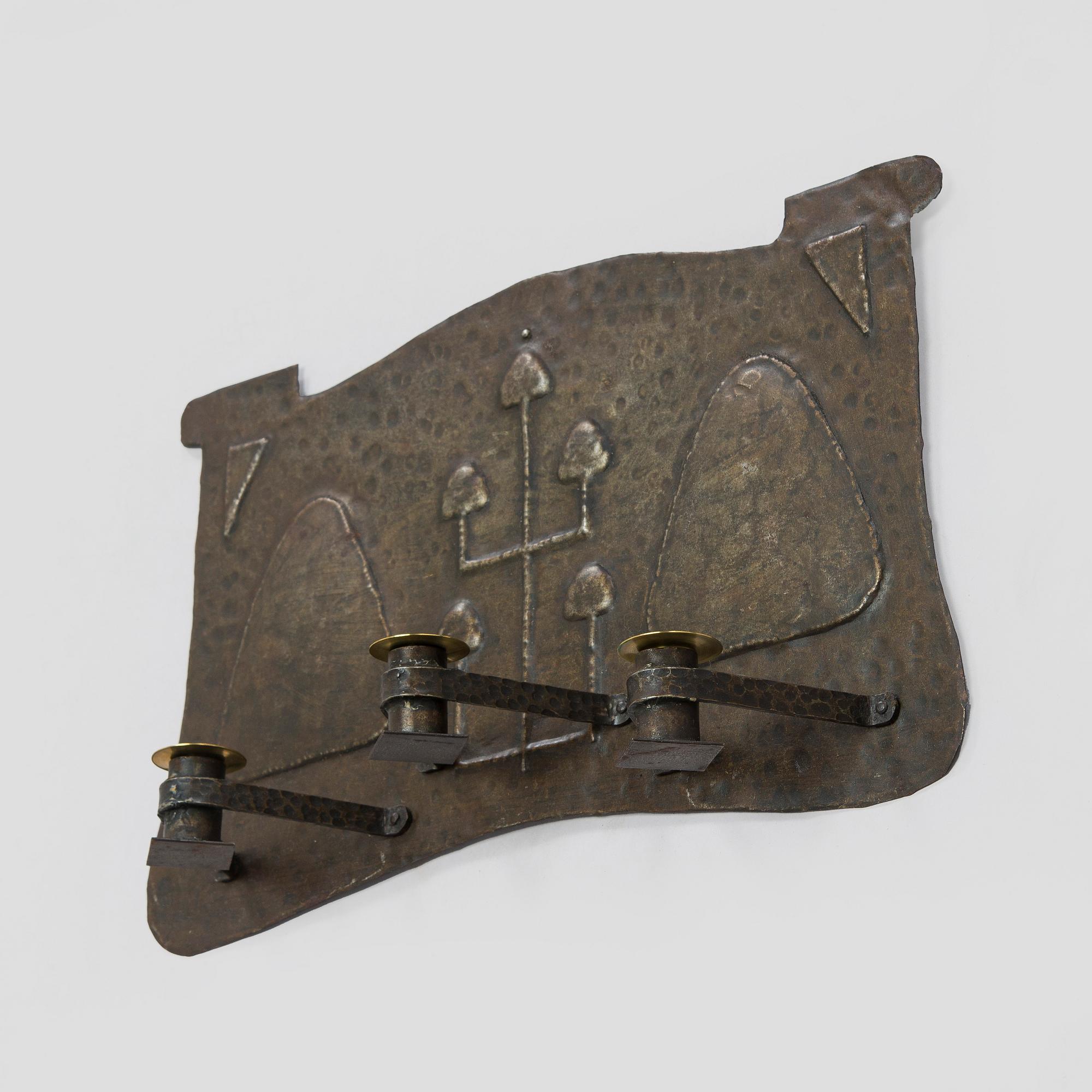 An early 20th century wall scone, Sweden.