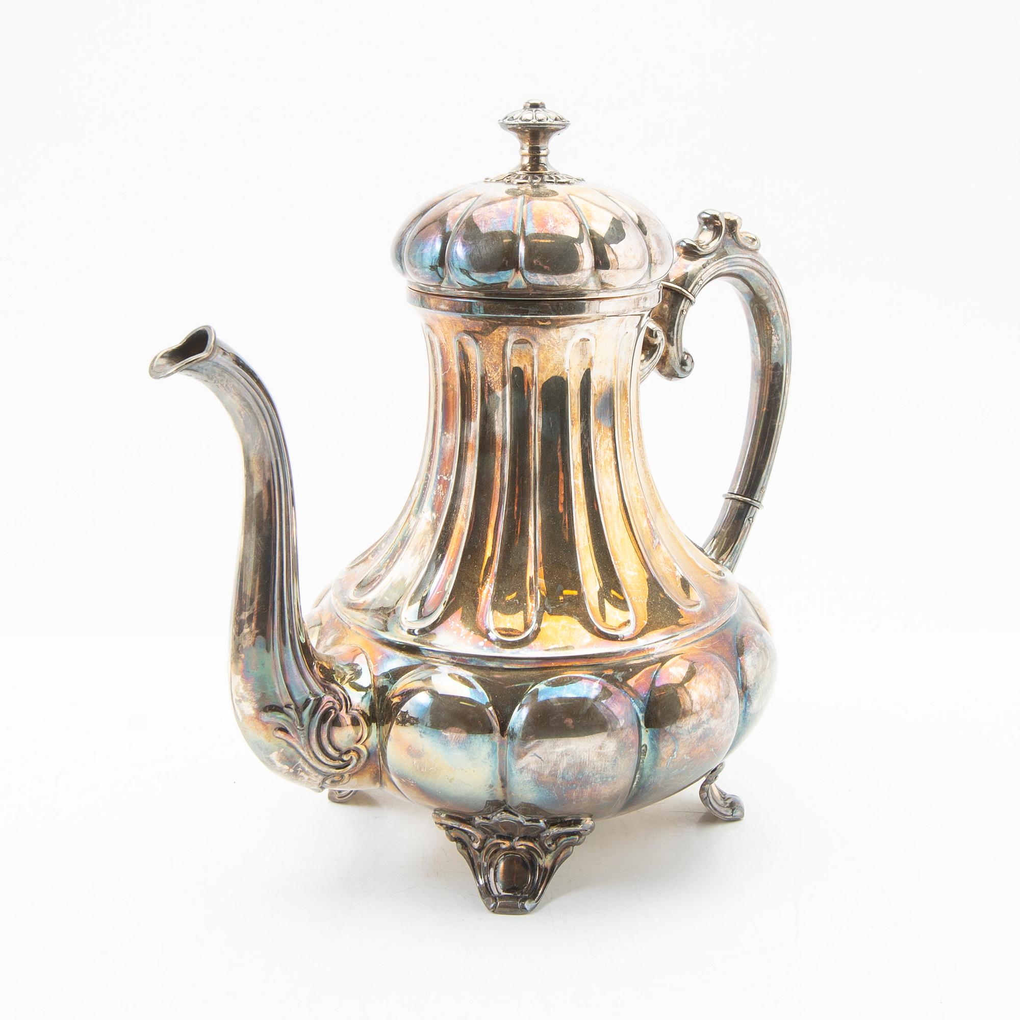 Coffee service, silver, 3 pieces.