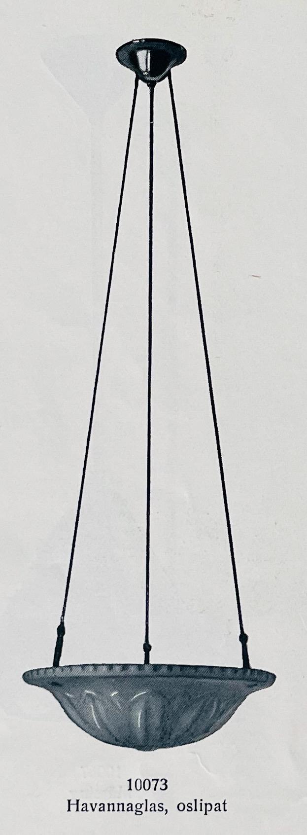 Harald Notini, a ceiling lamp model "10073", Arvid Böhlmarks Lampfabrik, 1920s.