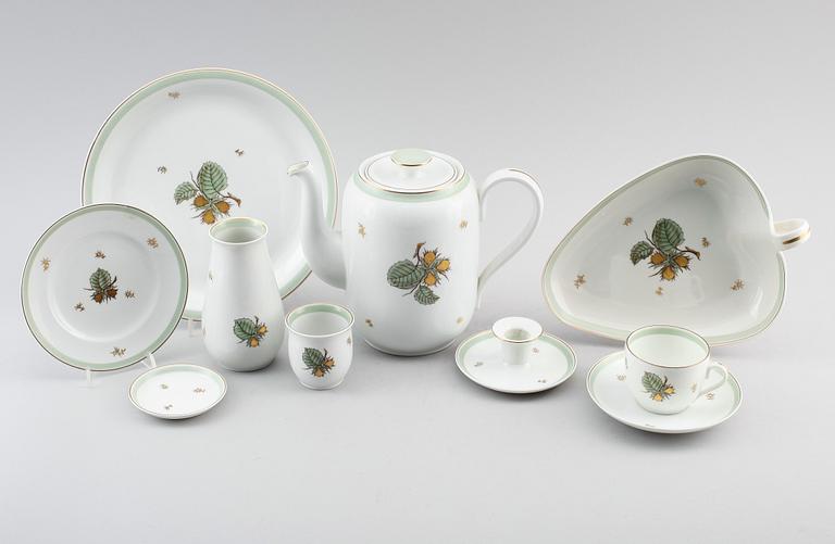 KAFFESERVIS, 21 delar, porslin, Bing & Gröndahl.