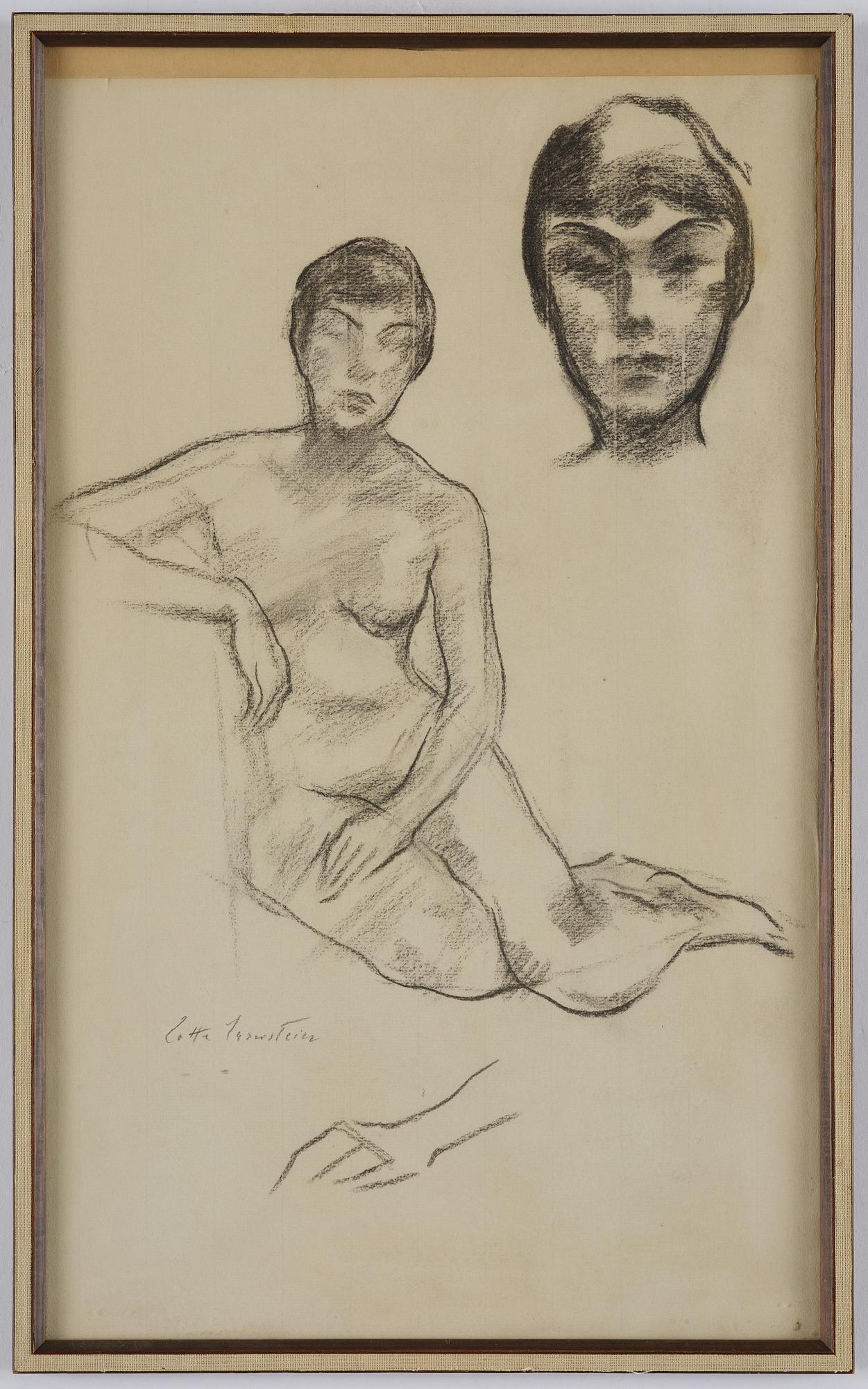 Lotte Laserstein, Study for a nude.