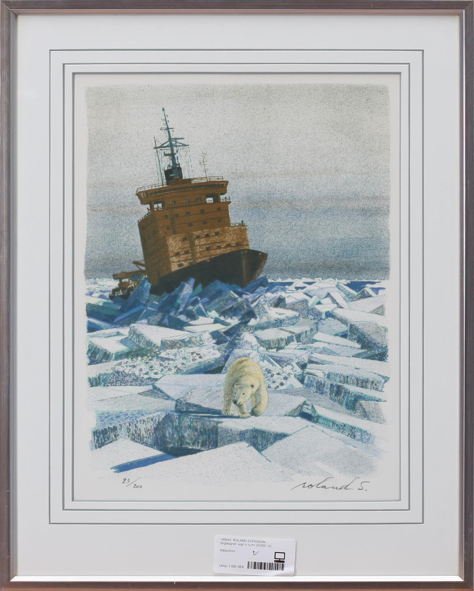 ROLAND SVENSSON, färglitografi, sign o numr 23/200.