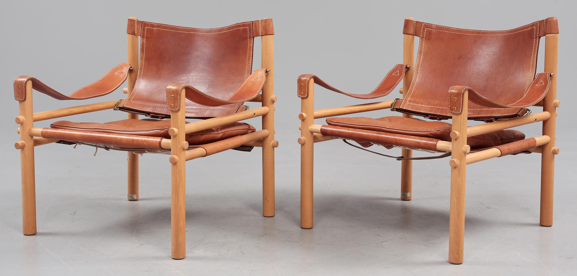 FÅTÖLJER, ett par, "Sirocco", Arne Norell, 1900-talets fjärde kvartal.