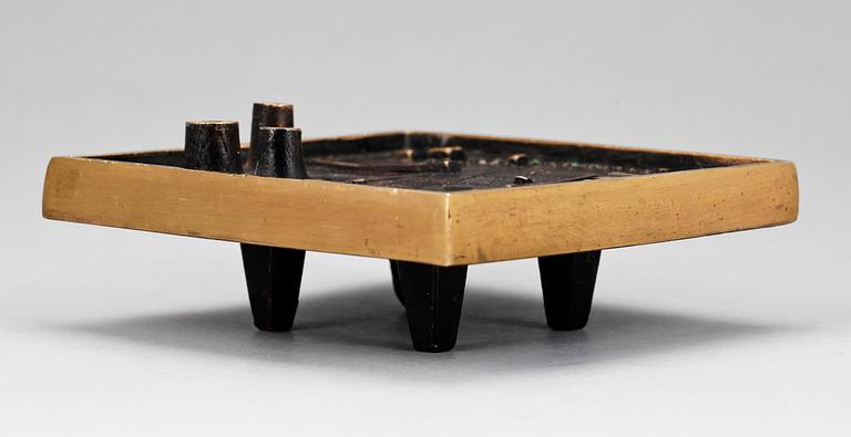 JORMA LAINE, skulptur, brons, sign.