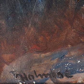 THOROLF HOLMBOE, olja på duk. Sign.
