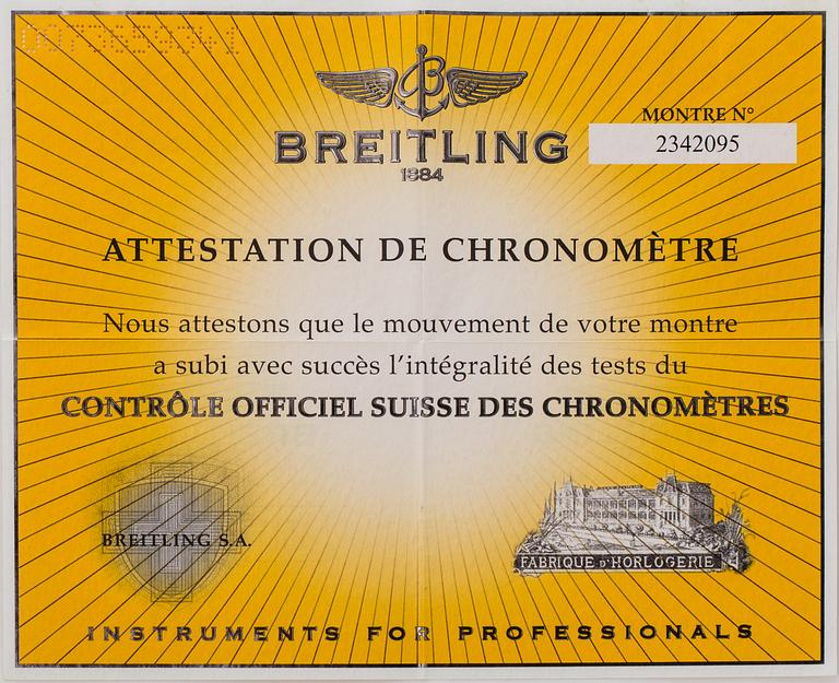 BREITLING, Evolution Acier, armbandsur, 44 mm.