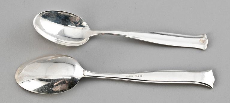 BESTICK, 33 delar, silver. "Birgitta", MGAB, 1950-60-tal. 1280 gr.