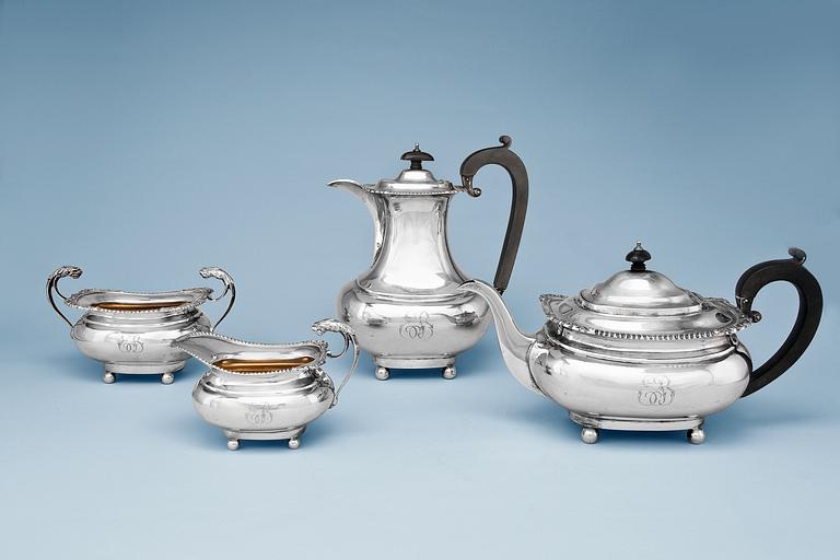 A FOUR PIECE COFFEE AND TEA SET.