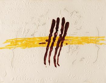 409. Antoni Tàpies, "Quatre rius de sang".