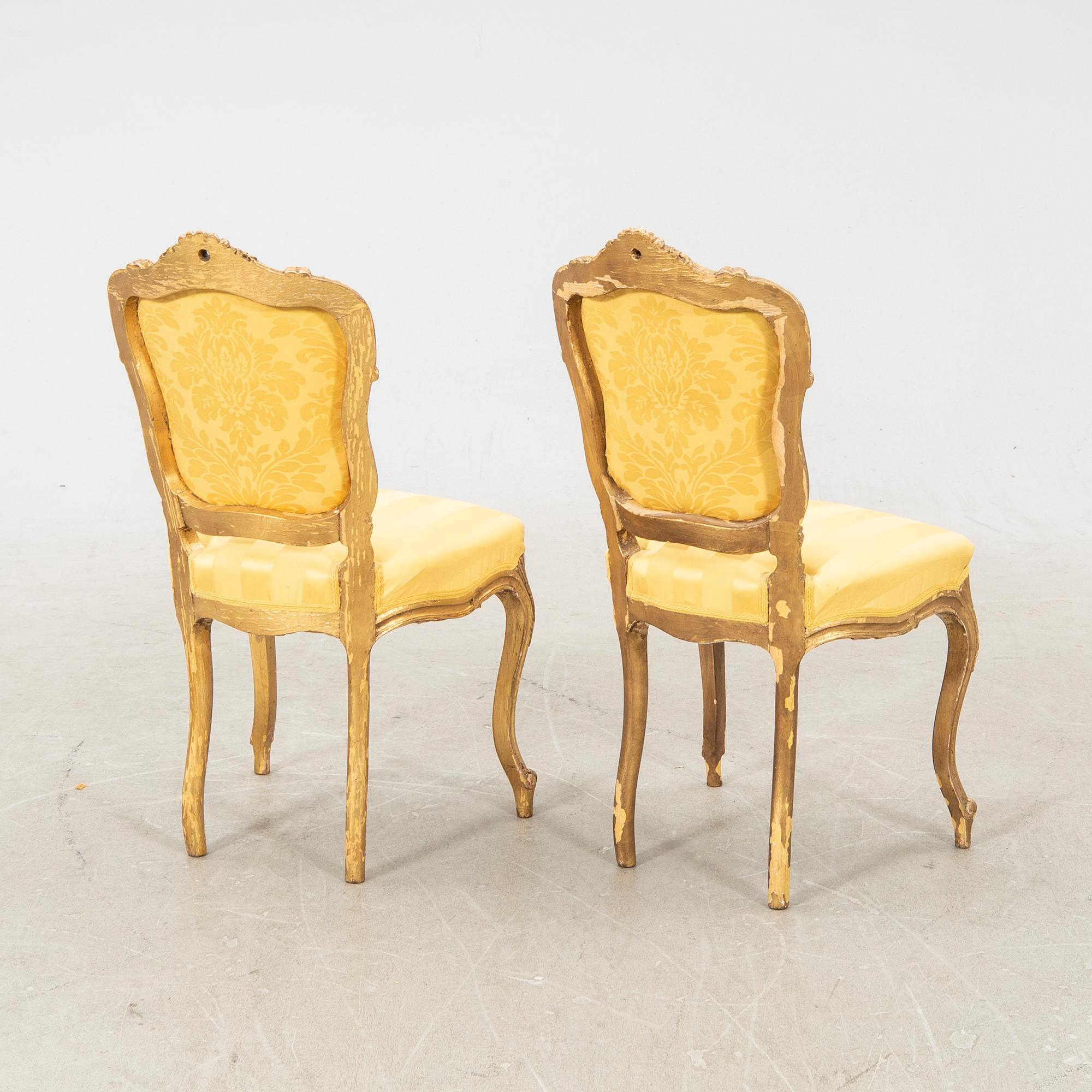 Soffgrupp 5 dlr Rokokostil 1900-talets förta hälft.