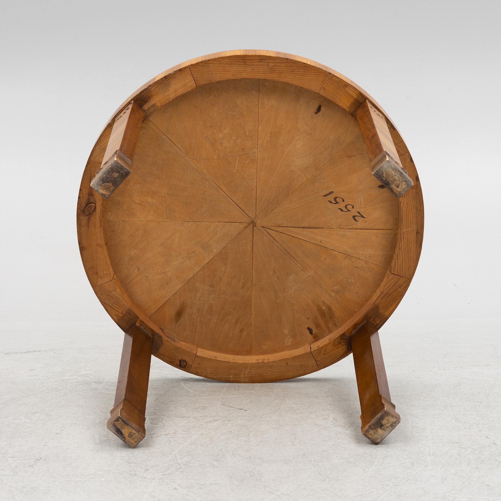 A coffee table, 1920's/30's.