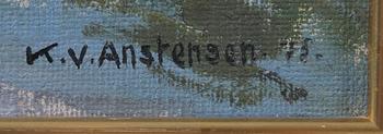 K. V. ANSTENSEN, olja på duk, sign.