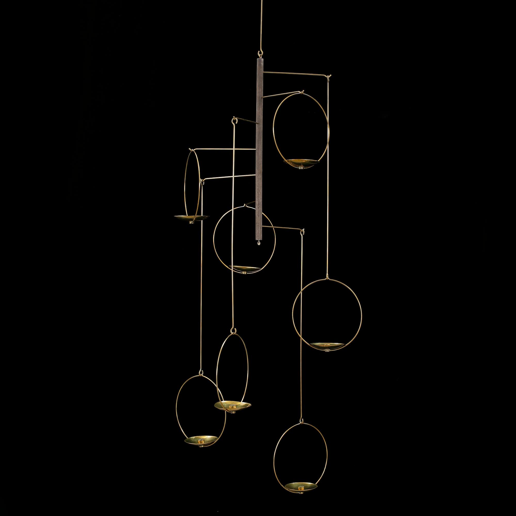 LJUSMOBIL, mässing, Kaija Aarikka Finland, 1965.