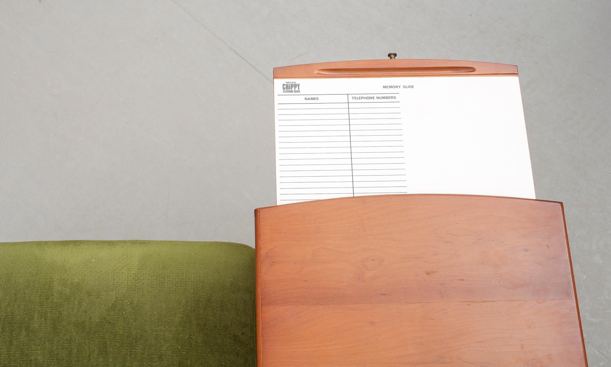 TELEFONBÄNK, empirestil, 1900-tal.