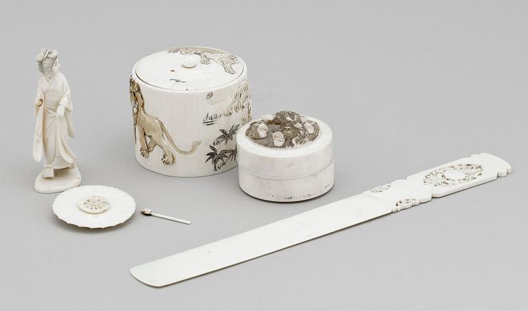 PARTI BENFÖREMÅL, 4 delar, orientaliskt, 1900-tal.