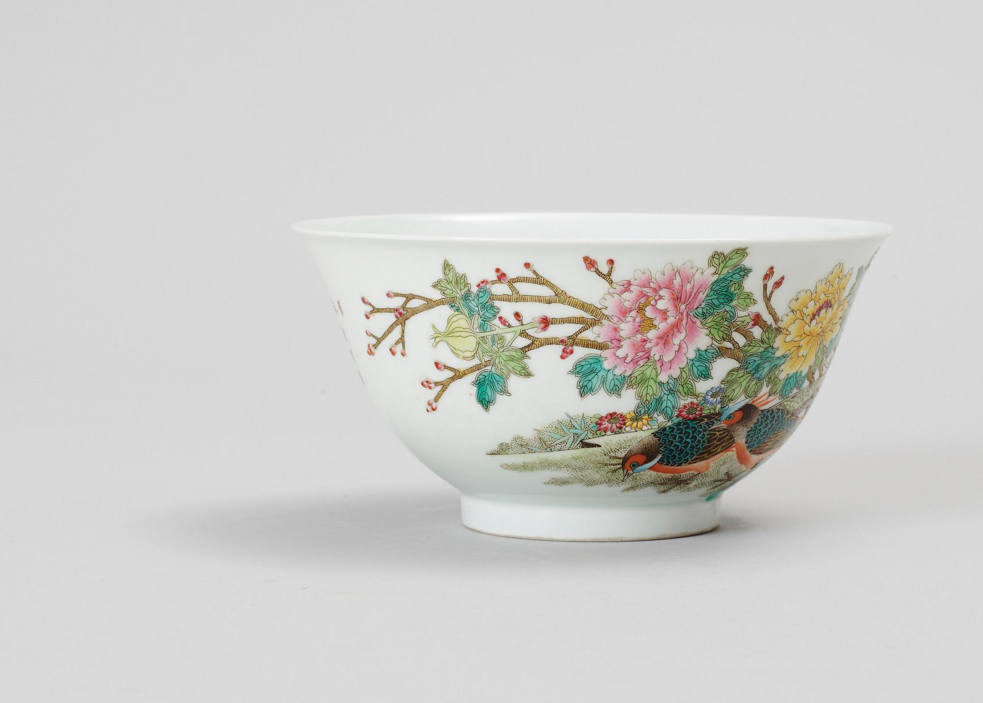 SKÅL, porslin. Kina. 1900-tal.