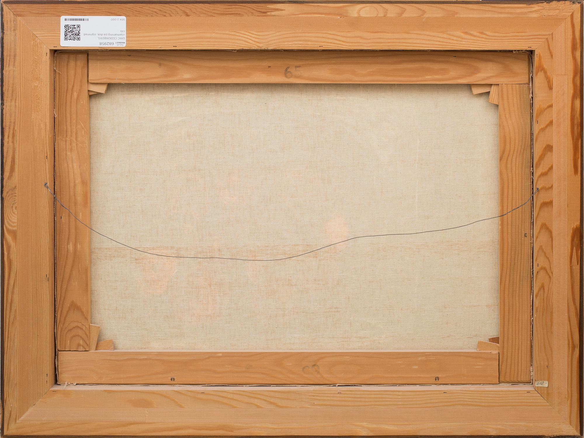 ERIC CEDERBERG, oljemålning på duk, signerad.