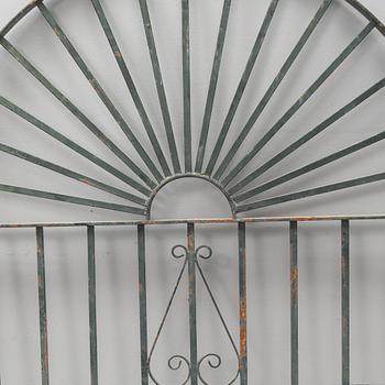 A pair of spanish iron windowgrills.
