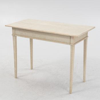 A Gustavian style side table, around 1900..