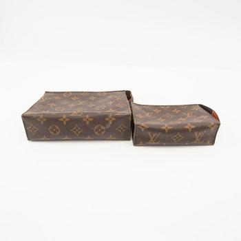 Louis Vuitton, two pouches.