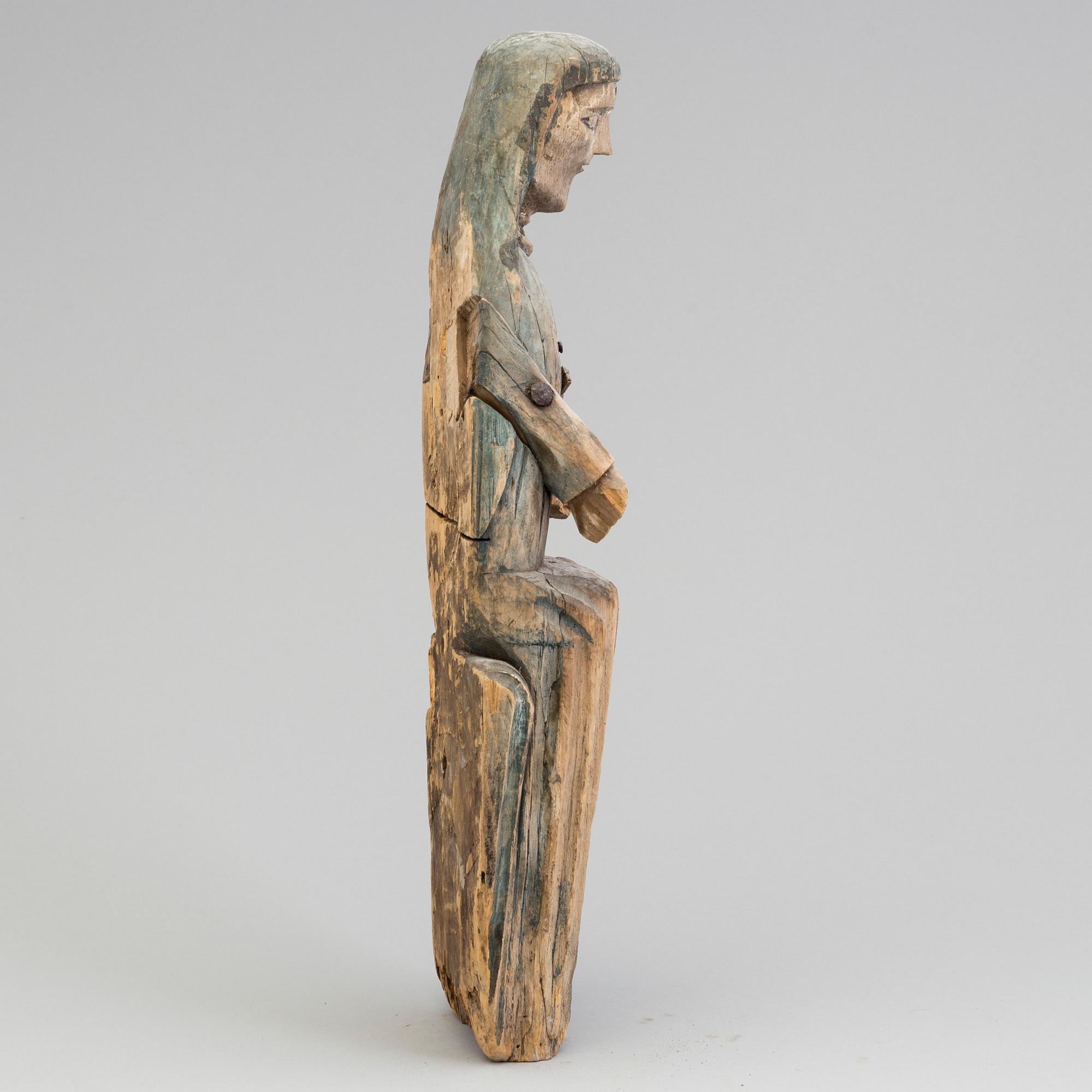 A wooden 19th century sculpture.