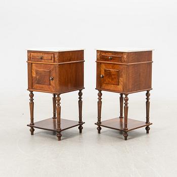 Sängbord, ett par, 1900-talets första hälft.