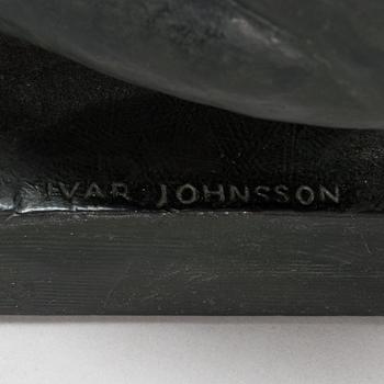 Ivar Johnsson, a painted plaster sculpture, signed.