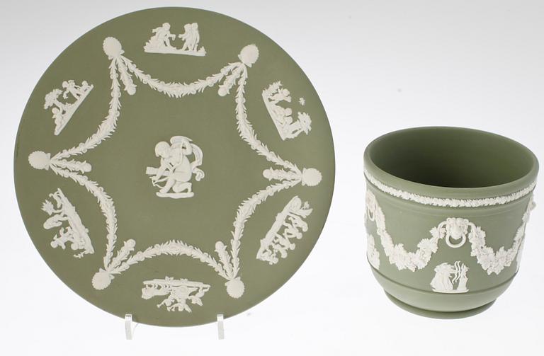 FAT SAMT YTTERFODER, jasperware, Wedgwood England, 1900-tal.