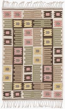 Märta Måås-Fjetterström, a carpet, 'Nyponblomman', flat weave, c. 163 x 105 cm, signed AB MMF.
