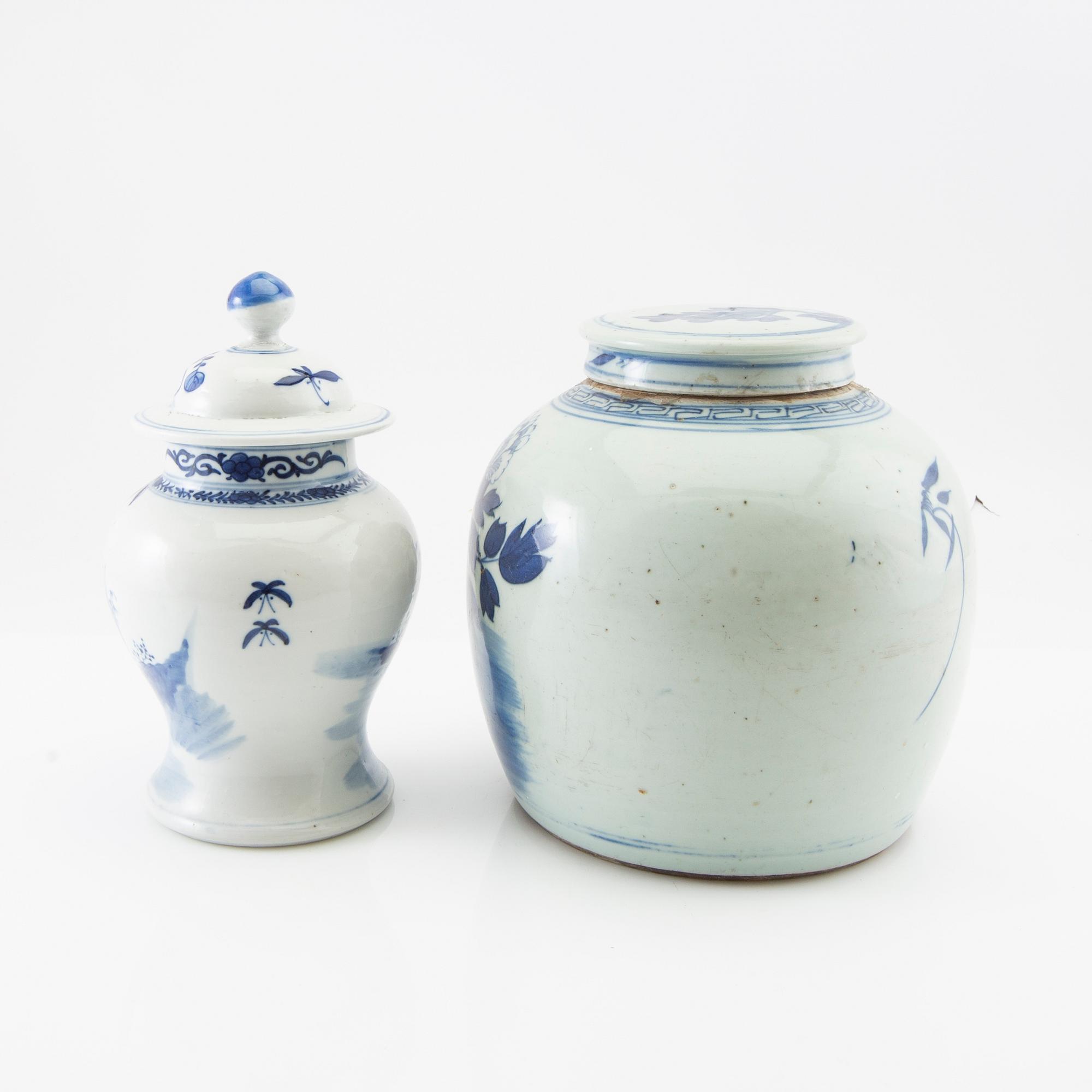Bowl and cover jar China 18th/19th century porcelain.