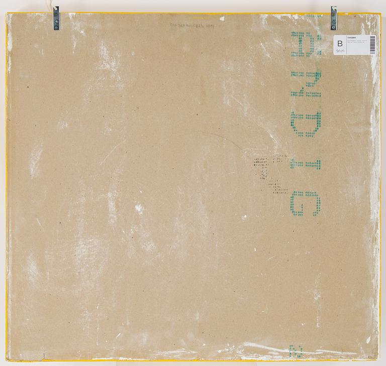 Dan Wolgers, mixed media, signed and dated 1991, numbered 5/15 on verso.