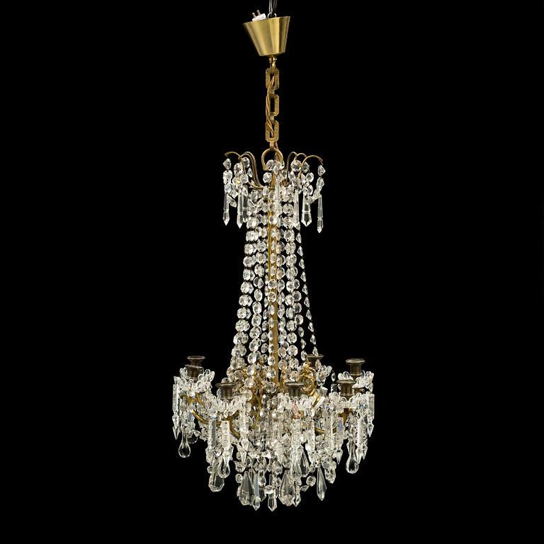 A circa turn of the century chandelier.