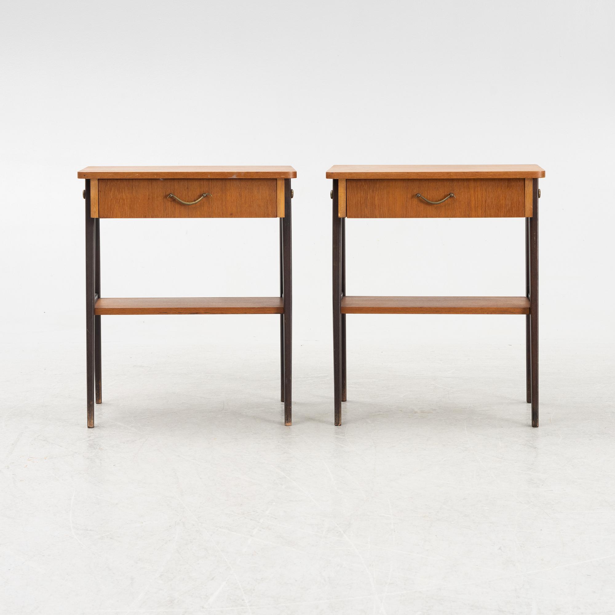 Sängbord, ett par, 1950/60-tal.