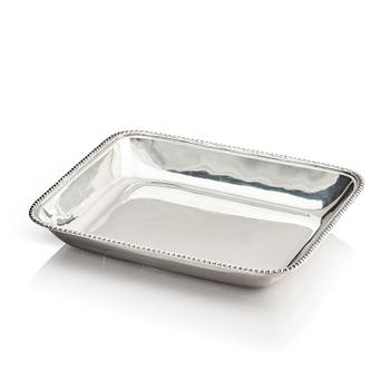 317. A Swedish silver dish, mark of Johan Petter Grönvall, Stockholm 1828.