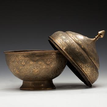 RÖKELSEKAR, mässing, Persien ca 1900.