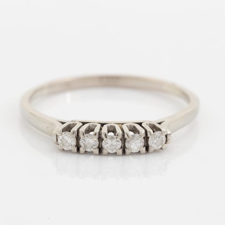 Brilliant cut diamond ring.