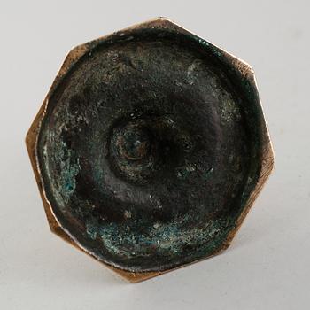 LJUSSTAKE, mässing, 1700-tal.