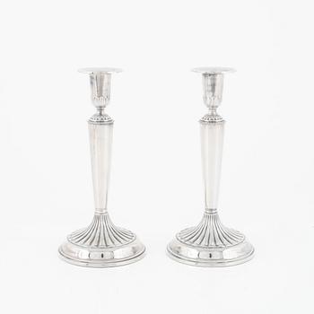 A pair of silver canldesticks, Ceson, Gothenburg 1983.