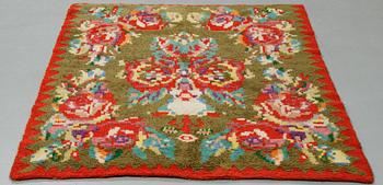 A two sided Rya (knotted pile), probably Finland, ca 187 x 149 cm.