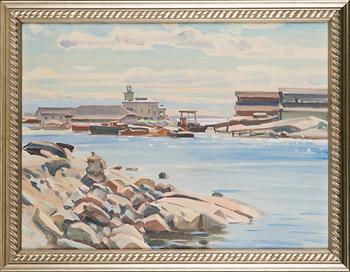 Ali Munsterhjelm, olja på duk, otydligt signerad.